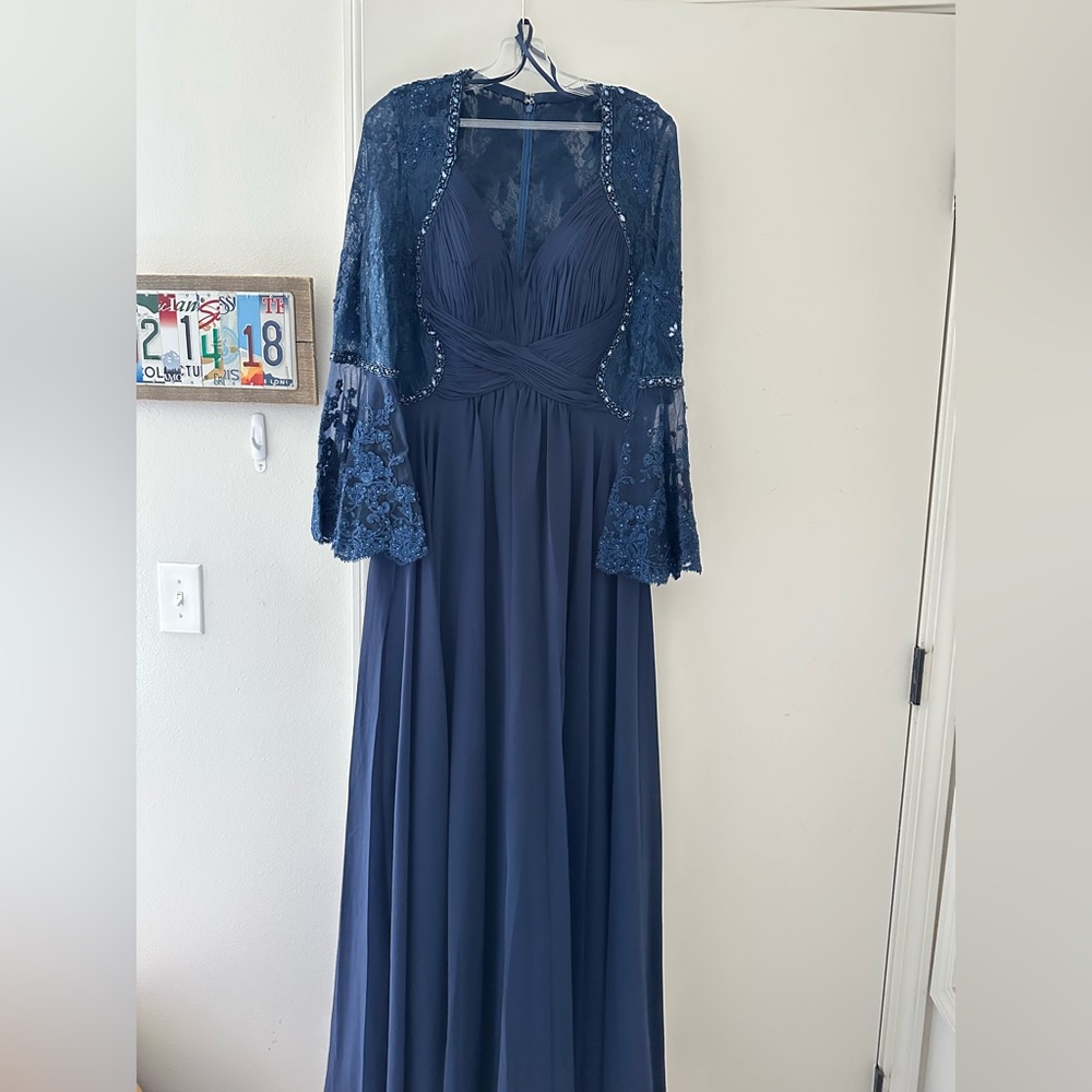 Bell sleeve formal dress